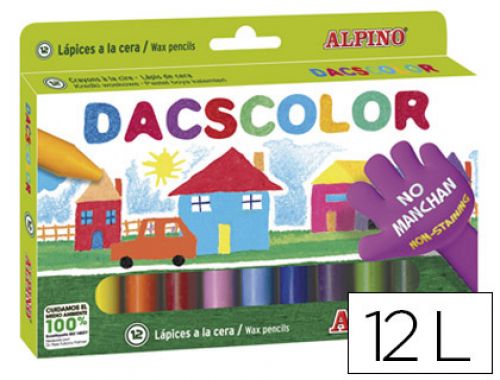 Lapis de cera alpino dacs com 12 lapis , Dacs , 25705 , 8413240400295